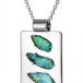 Pendentif « Neptune » or blanc et opale Pendentif « Neptune » or blanc et opale