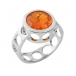 Bague homme « Mec ano » or blanc et opale de feu Bague homme « Mec ano » or blanc et opale de feu