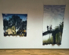 On the reverse side n°1 - 267 x 141 cm, 2019. ©Françoise Hoffmann<br>On the reverse side n°2 168 x 151 cm, 2019. ©Françoise Hoffmann 