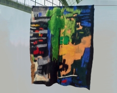 Un monde en bascule - Face A -  190 x 160 cm 2025 © Françoise Hoffmann<br>Révélations Grand Palais Paris 2025