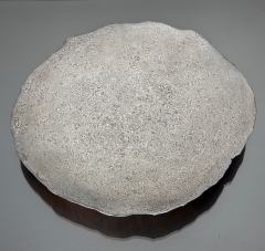 615 cm&sup2; en damas - 2010 - Disque en acier damas diam&egrave;tre moyen 28 cm